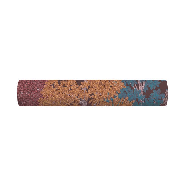 Tapeta Floral Impression 377533 bordowa winylowa na flizelinie
