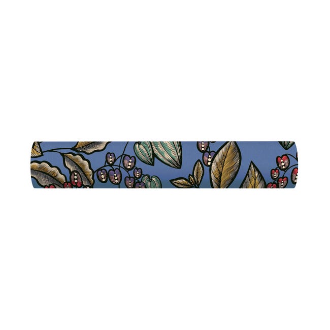 Tapeta Floral Impression 377541 niebieska winylowa na flizelinie