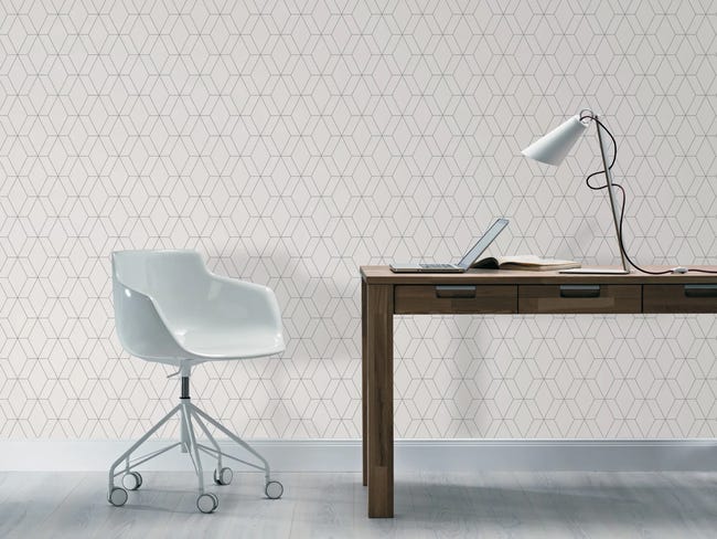 Tapeta Geometryczna 278606 szara papierowa