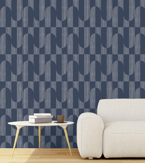 Tapeta Graz A55703 3D niebieska winylowa na flizelinie
