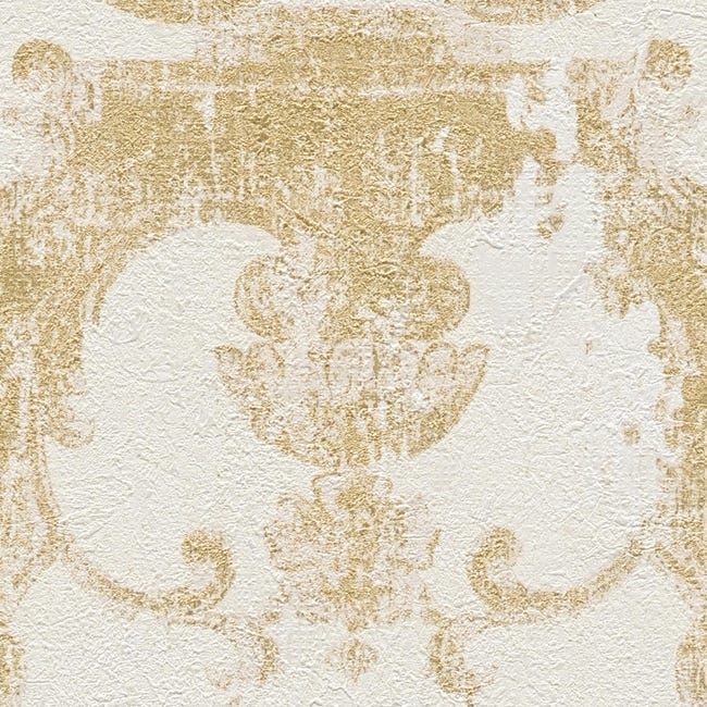 Tapeta History of Art 376482 kremowa winylowa na flizelinie