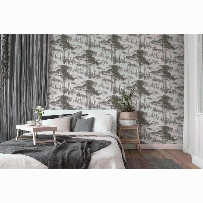 Tapeta History of Art 376512 zielona winylowa na flizelinie