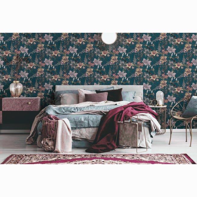 Tapeta Jungle Chic 377012 zielona winylowa na flizelinie