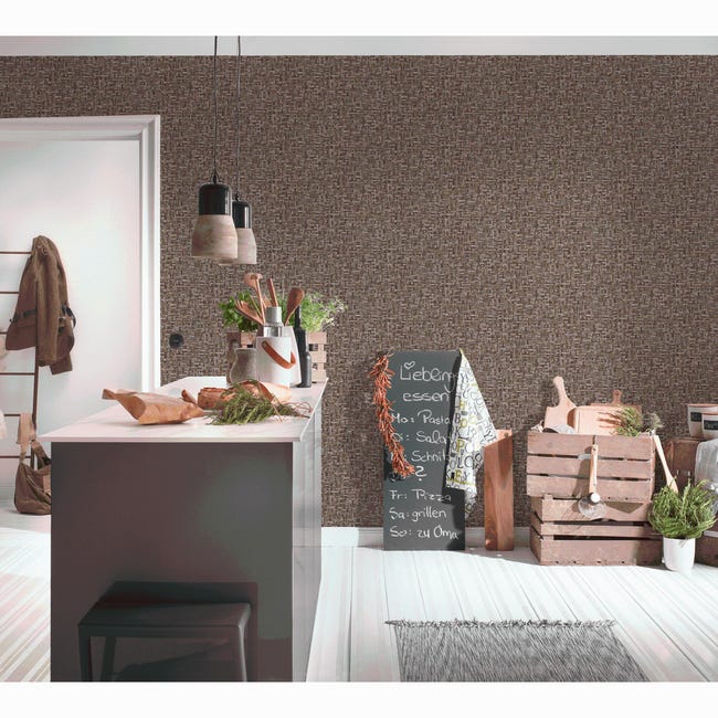 Tapeta Jungle Chic 377061 brązowa winylowa na flizelinie