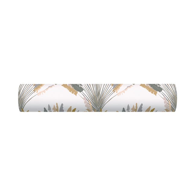 Tapeta Jungle Chic 377084 biało-żółta winylowa na flizelinie