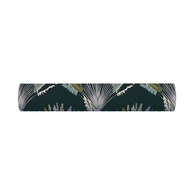 Tapeta Jungle Chic 377085 czarno-niebieska winylowa na flizelinie