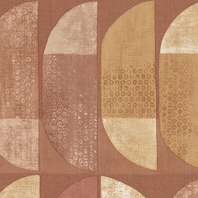 Tapeta Lutece 375317 geometryczna brązowa winylowa na flizelinie