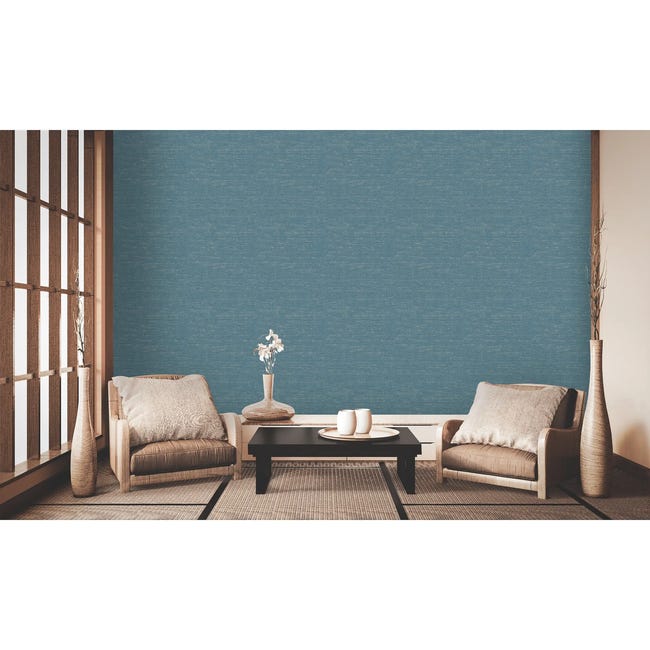 Tapeta Metropolitan 378576 niebieska winylowa na flizelinie