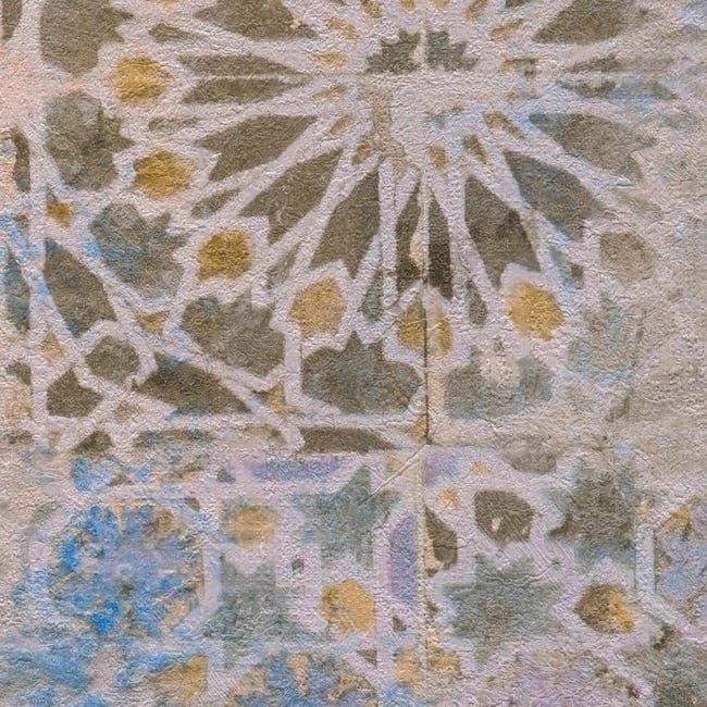 Tapeta Metropolitan 378581 niebieska winylowa na flizelinie