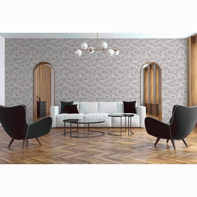 Tapeta Metropolitan 378631 szara winylowa na flizelinie