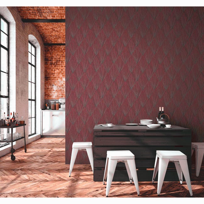 Tapeta Metropolitan 378642 czerwona winylowa na flizelinie