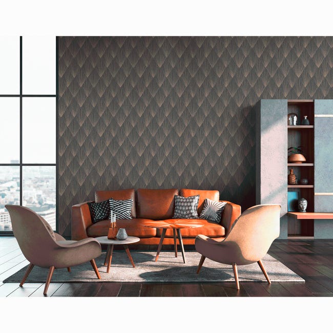 Tapeta Metropolitan 378644 czarna winylowa na flizelinie