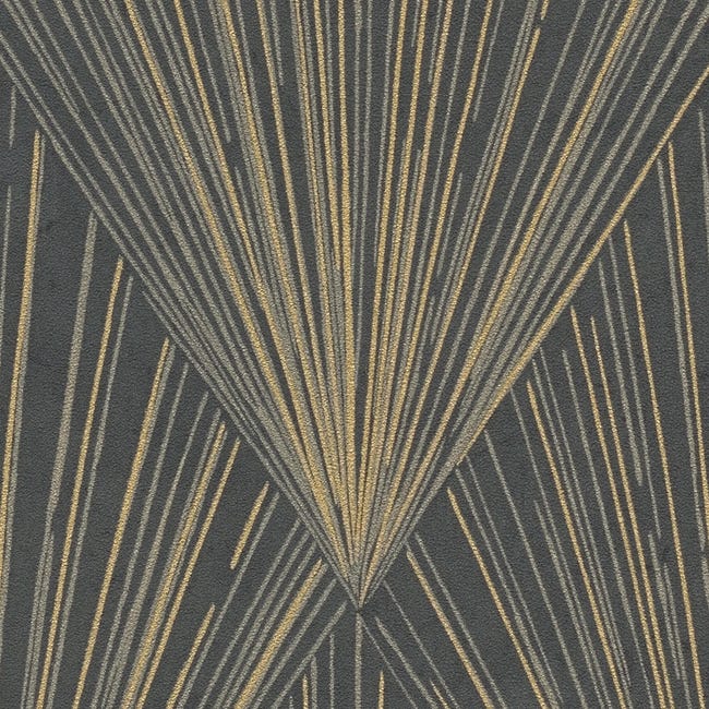 Tapeta Metropolitan 378644 czarna winylowa na flizelinie