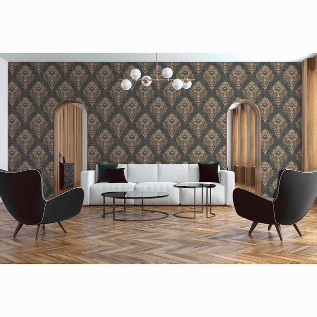 Tapeta Metropolitan 379011 zielona winylowa na flizelinie