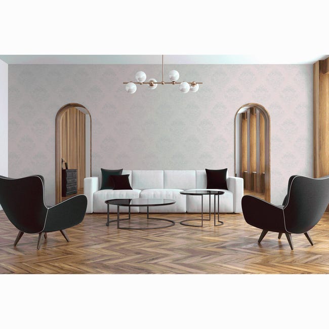 Tapeta Metropolitan 379015 biała winylowa na flizelinie