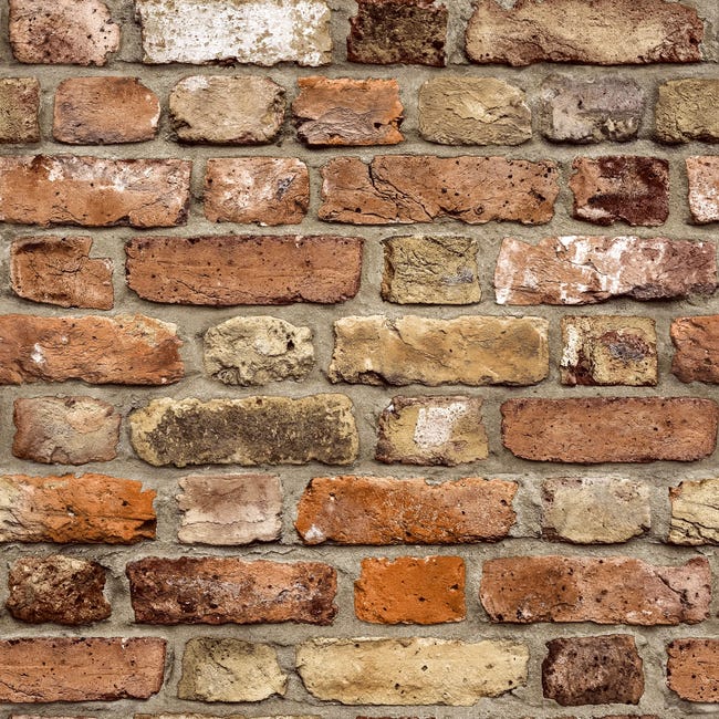 Tapeta Rustic Brick 3D czerwona imitacja cegły winylowa na flizelinie