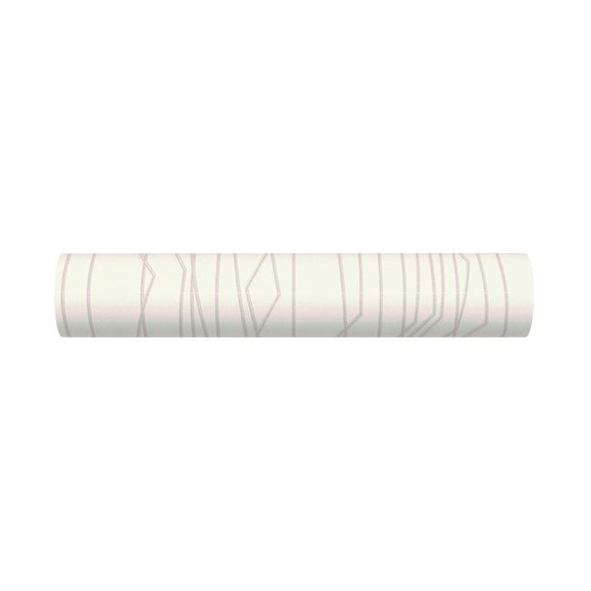 Tapeta Spart biało-szara winylowa na flizelinie