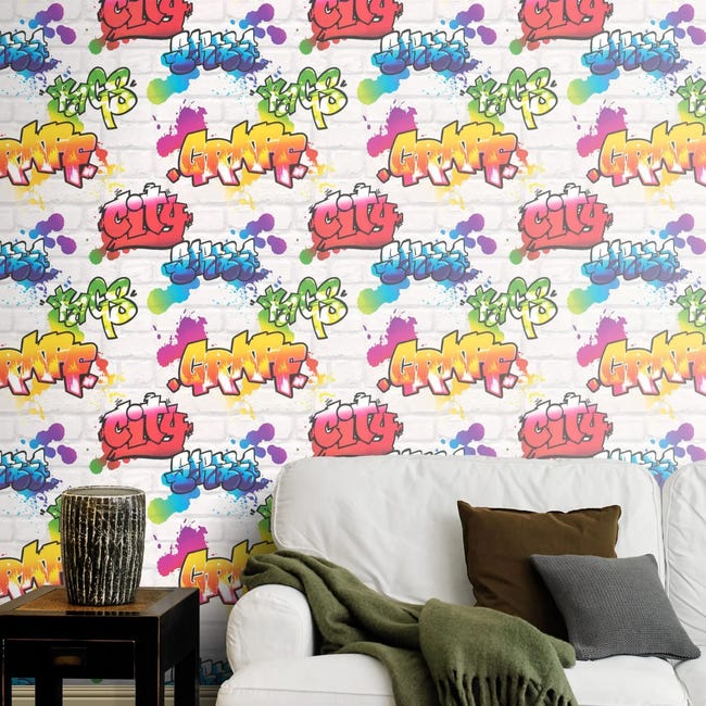 Tapeta dziecięca Graffity 272901 multikolor papierowa