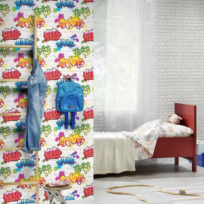 Tapeta dziecięca Graffity 272901 multikolor papierowa