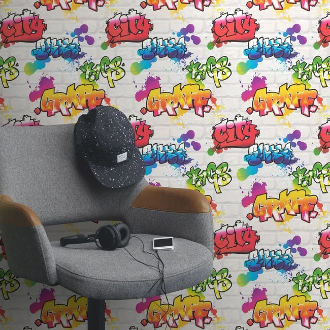 Tapeta dziecięca Graffity 272901 multikolor papierowa