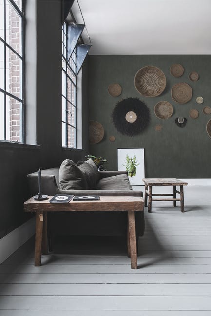 Tapeta panoramiczna Boho Graceful zielona 350 x 280 cm