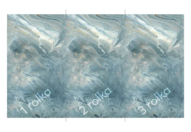 Tapeta panoramiczna Marble marmur niebieski 159 x 280 cm