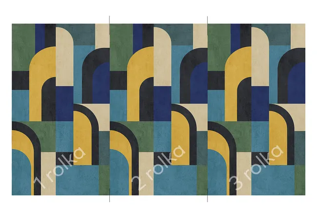 Tapeta panoramiczna Modernism Shapes 3D 159 x 280 cm