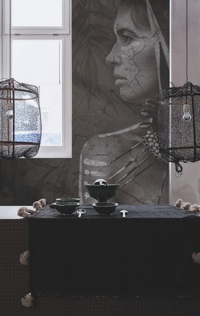 Tapeta panoramiczna Postać Kobieta Ethnic 350 x 280 cm