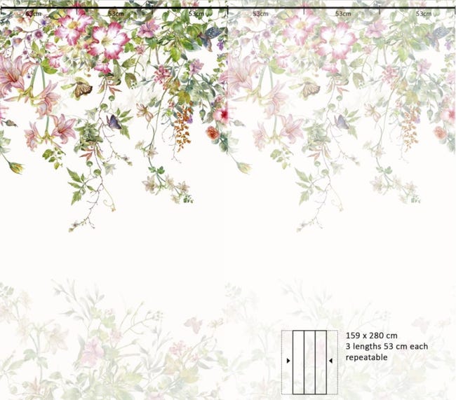 Tapeta panoramiczna Summer Meadow 159 x 280 cm