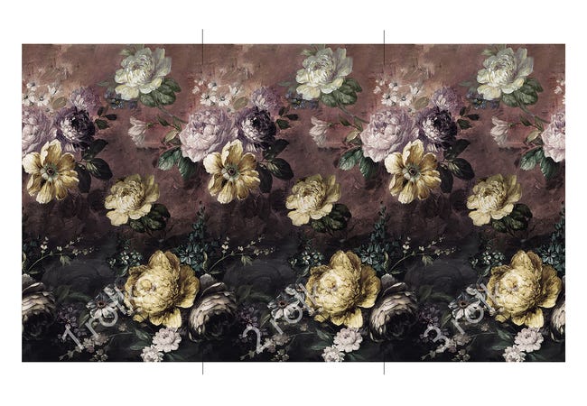 Tapeta panoramiczna Wornout Flowers kwiaty 159 x 280 cm