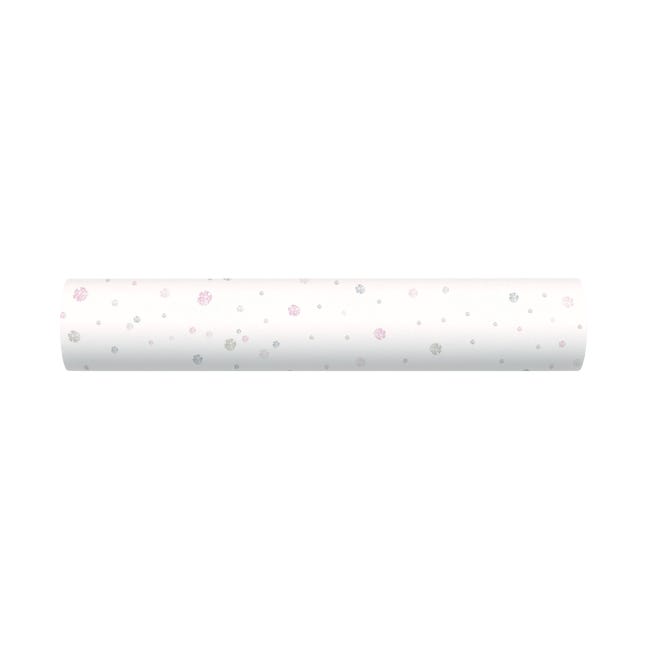 Tapeta w kropki Terrazzo biało-niebieska winylowa na flizelinie
