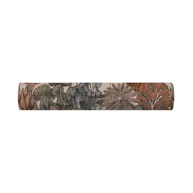 Tapeta w kwiaty Floral beżowa winylowa na flizelinie