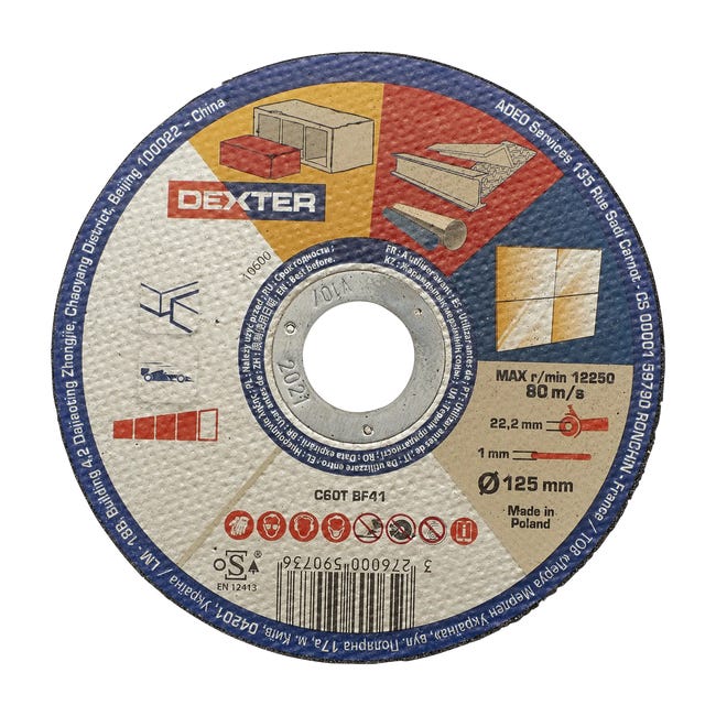 Tarcza do cięcia 41 125 x 1.0 x 22.2 mm MULTI DEXTER