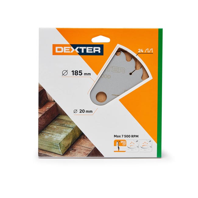 Tarcza do cięcia DREWNA 185 x 20 mm 24T DEXTER