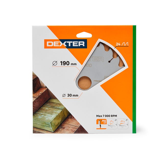 Tarcza do cięcia DREWNA 190 x 30 mm 24T DEXTER