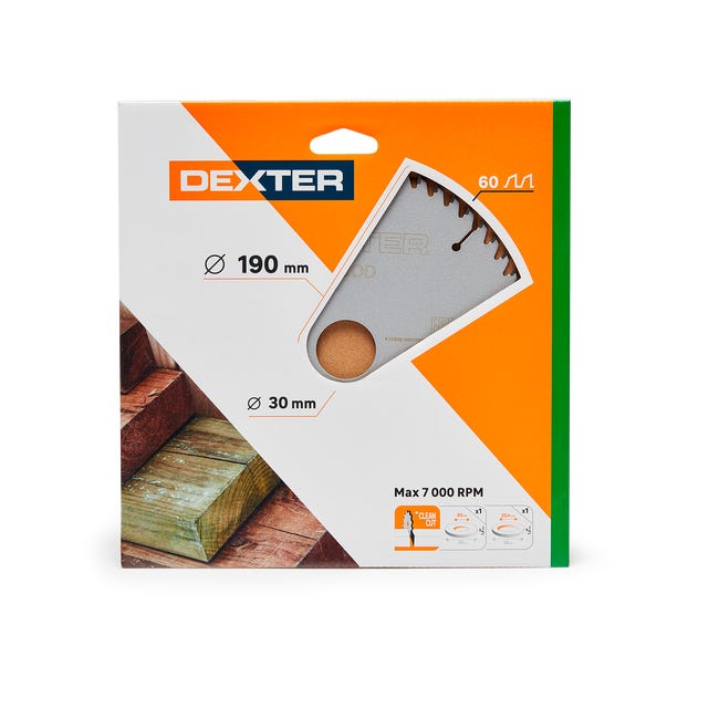 Tarcza do cięcia DREWNA 190 x 30 mm 60T DEXTER