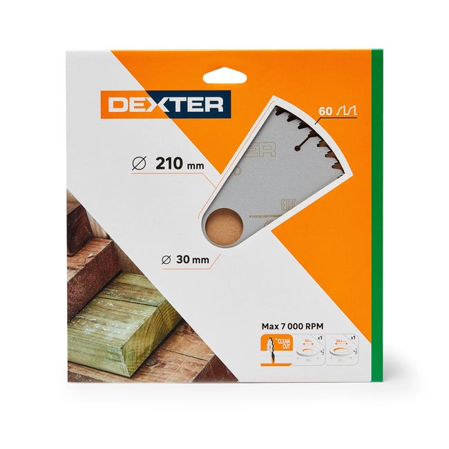 Tarcza do cięcia DREWNA 210 x 30 mm 60T DEXTER