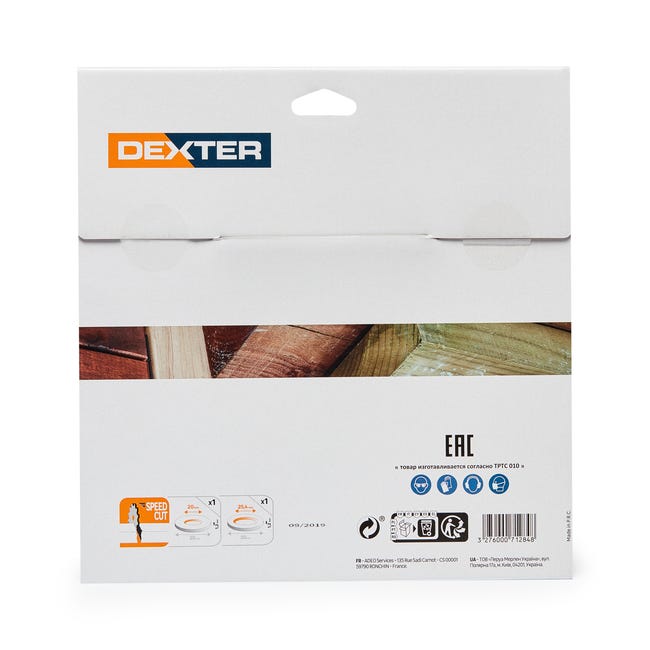 Tarcza do cięcia DREWNA 250 x 30 mm 40T DEXTER