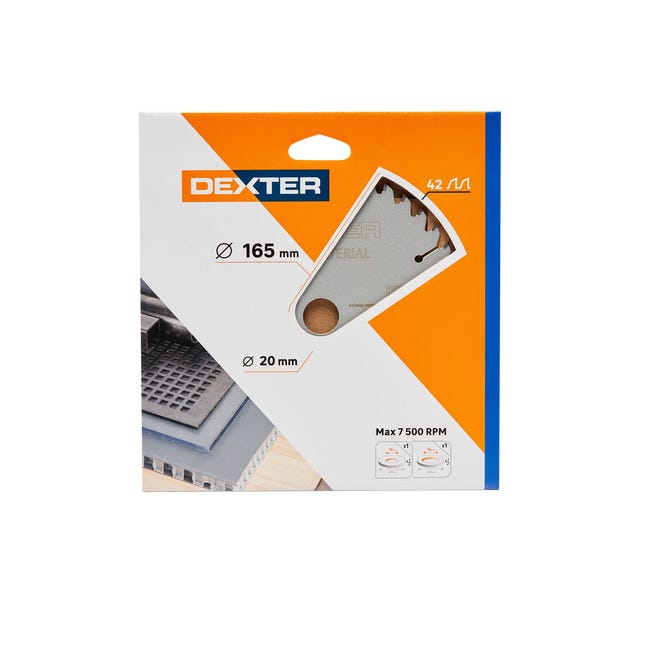 Tarcza do cięcia MULTIMATERIAL 165 x 20 mm 42T DEXTER
