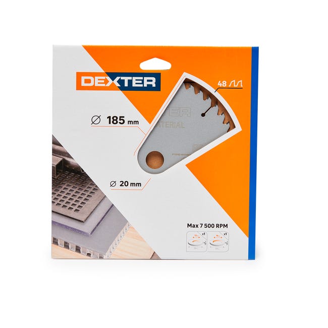 Tarcza do cięcia MULTIMATERIAL 185 x 20 mm 48T DEXTER