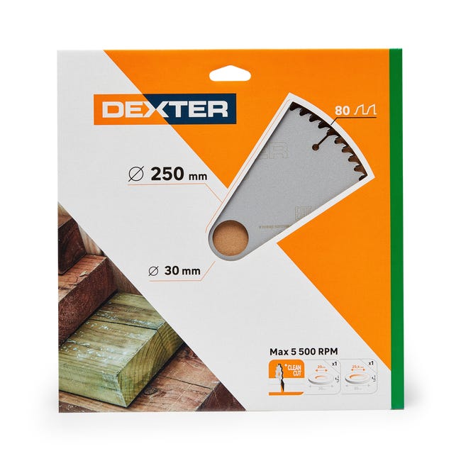 Tarcza do cięcia drewna 250 x 30 mm T80 DEXTER