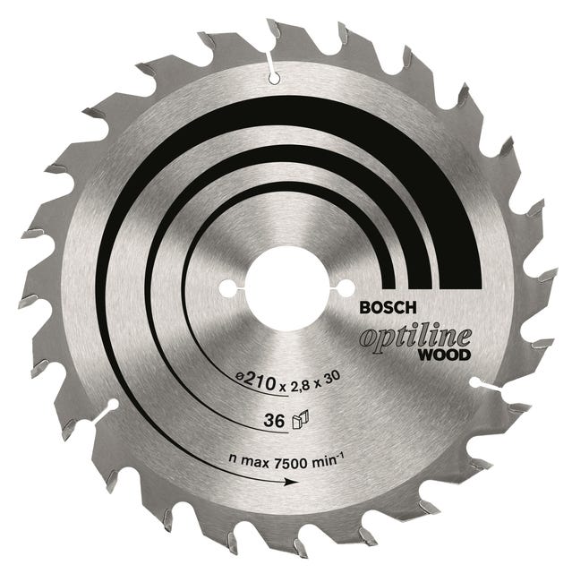 Tarcza do cięcia drewna Optiline Wood 210X30 mm 36T BOSCH