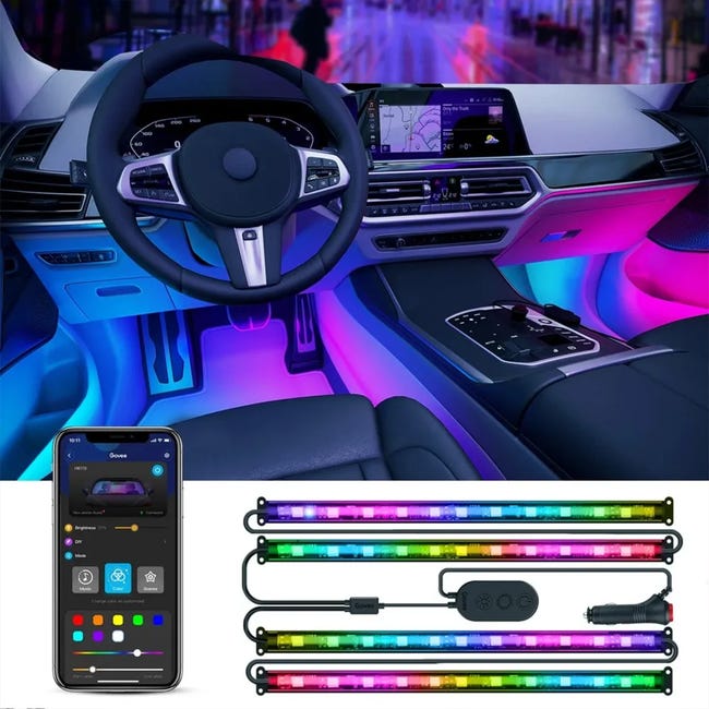 Taśma LED 4 szt. samochodowa RGB Govee