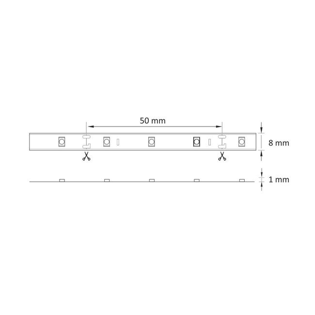 Taśma LED IP20 1100 lm 5 m barwa zimna POLUX