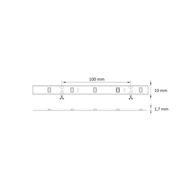 Taśma LED RGB IP20 + zasilacz i pilot 5 m POLUX
