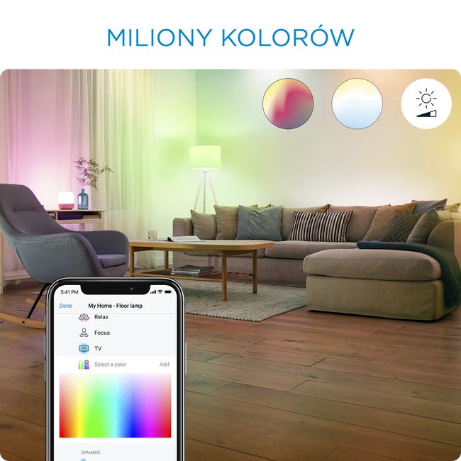Taśma LED przedłużacz 1 m 800 lm CCT DIM RGBW Wiz Smart lighting
