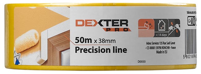 Taśma malarska Precision Line 38 mm x 50 m Dexter