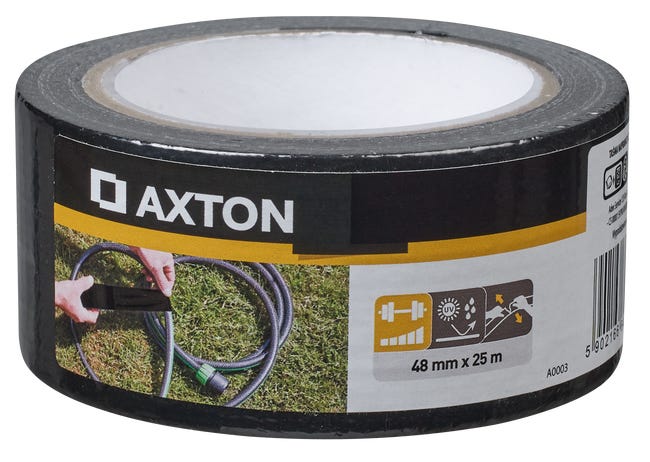 Taśma naprawcza 48 mm x 25 m czarna Axton