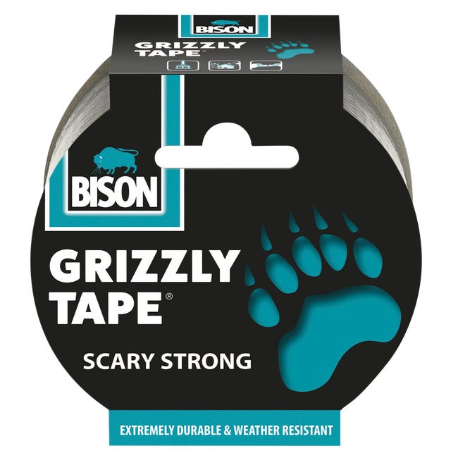 Taśma naprawcza GRIZZLY TAPE 5 cm x 10 m srebrna BISON