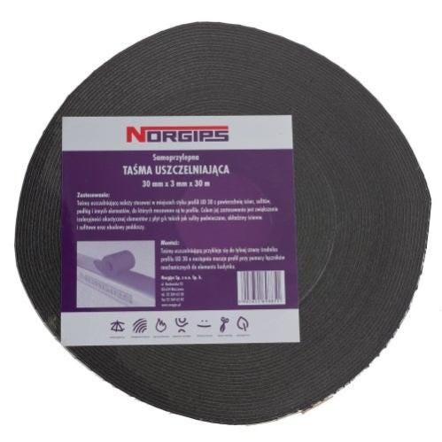 Taśma uszczelniająca akustyczna 30 mm/30 mb NORGIPS